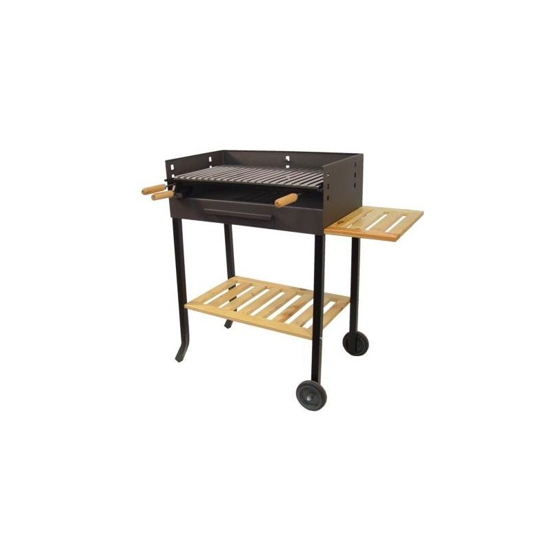 BARBACOA PARRILLA INOX CON RUEDAS 71450