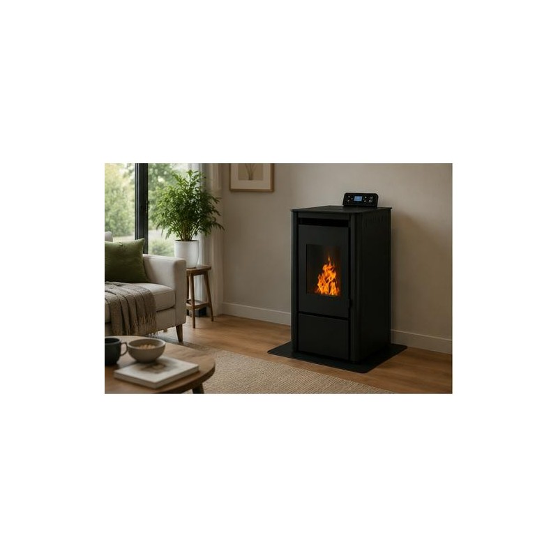 ESTUFA PELLETS XFS FIRESIDE PSC-B 6 KW NEGRO